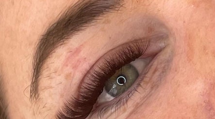 Close-up of elegant eyelash extensions at Forever Young in Chorley, England, GB.