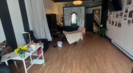 Modern interior of Vintage Vanity in Shamokin, Pennsylvania, US featuring sleek decor and a welcoming atmosphere.