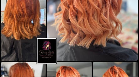 Coiffure vibrante chez K-rostyle à Friville-escarbotin, Hauts-de-france, FR. Cheveux roux ondulés.