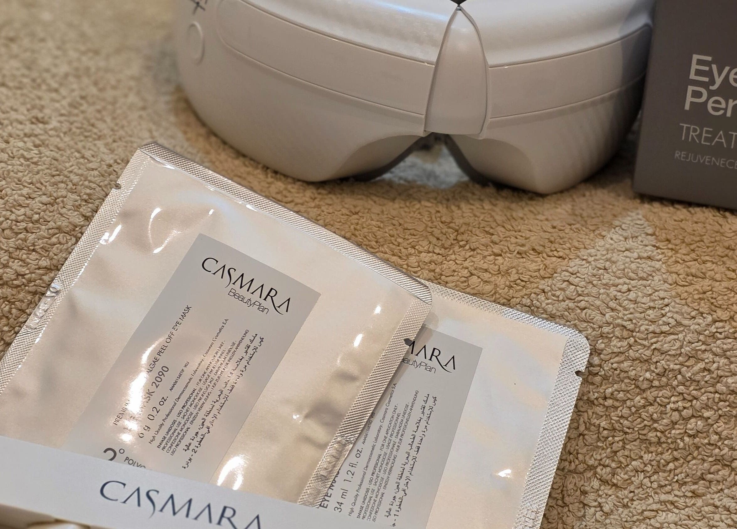 Máscara de beleza Casmara no espaço Terapeuta Ana Martinez, Matosinhos, Porto, PT.