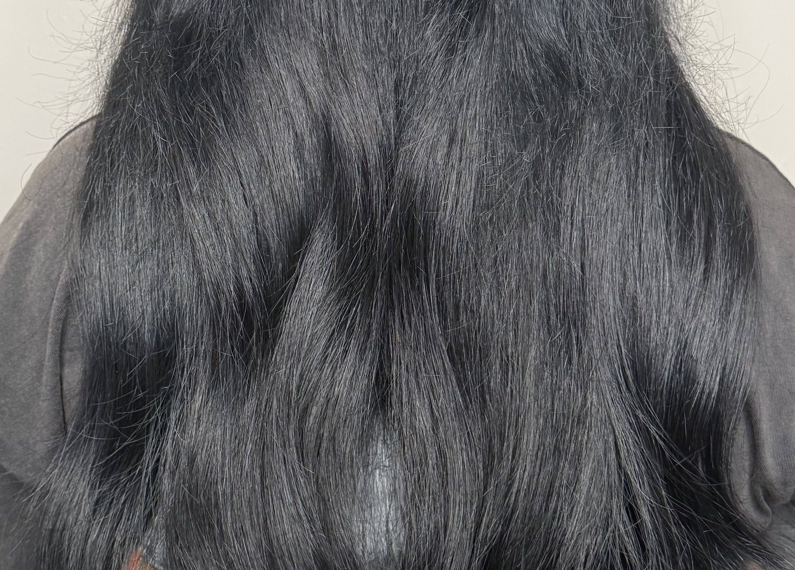 Smooth, dark hair extensions at Nano Extensions by Chantelle, London, Ontario, CA.