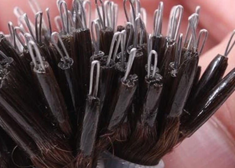 Close-up of Nano extensions tools at Nano Extensions by Chantelle, London, Ontario, CA.