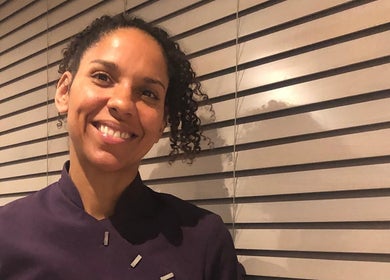 A welcoming smile at Reflexology and Scar Release by Nadine, Norwich, England, GB, showcasing the calming environment.