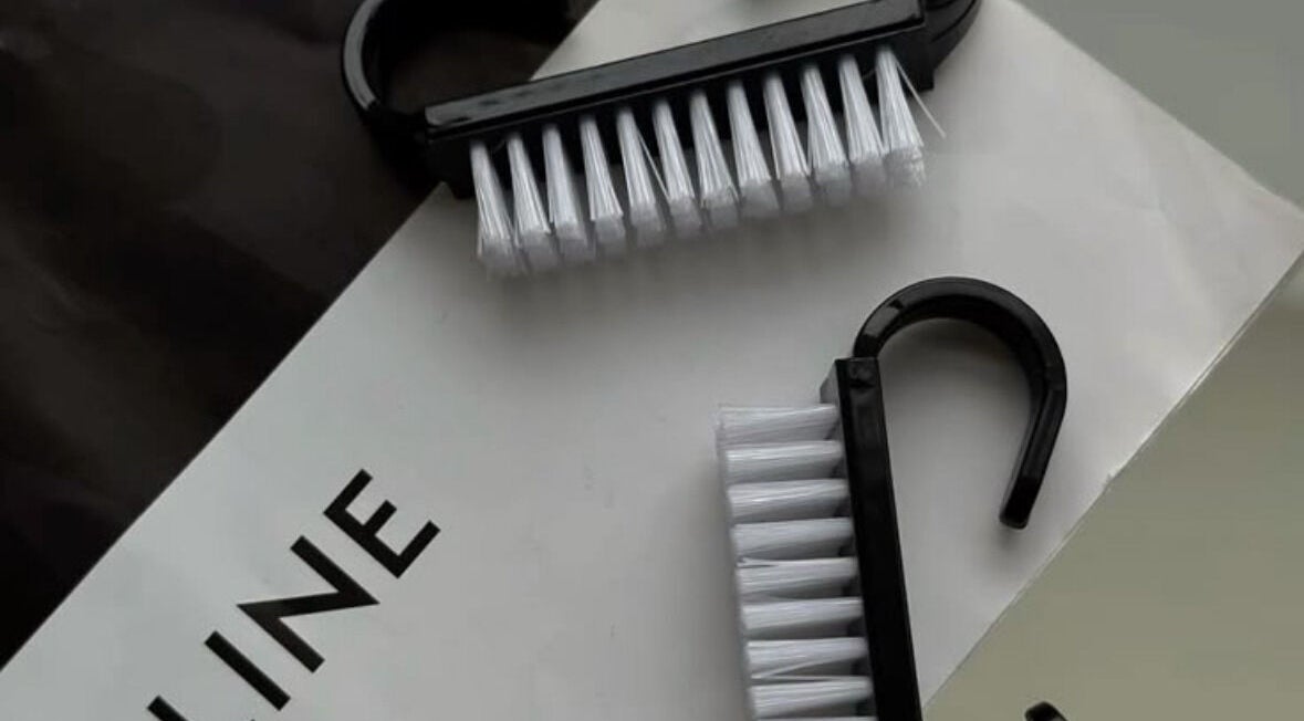 Stylish cleaning brushes at Elona Botsyan, Federal Way, Washington, US.