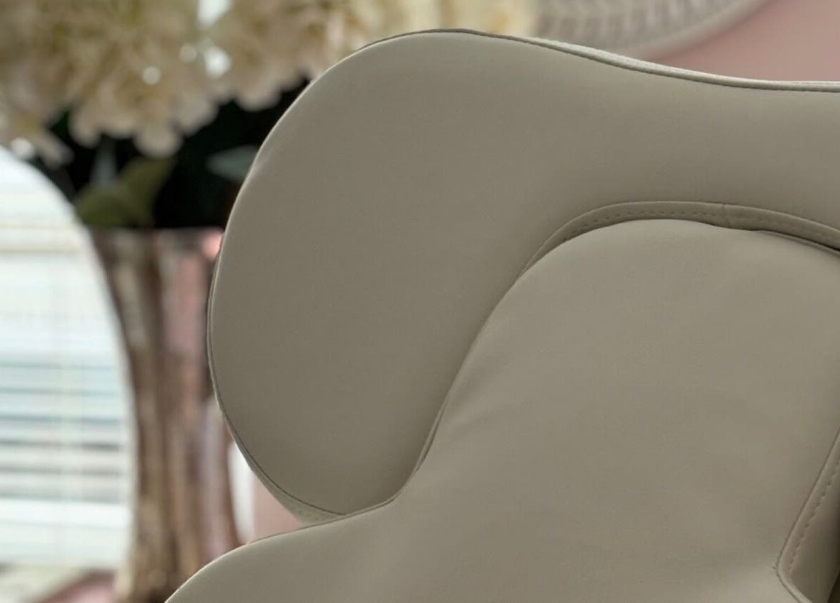 Luxurious treatment chair at The Blossom Clinic, Beccles, England, GB, epitomizing comfort and style.