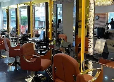 Stylish salon interior at Hair House Salon Luxury, Lipa City, Calabarzon, PH with modern chairs and mirrors.