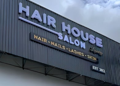 Exterior of Hair House Salon Luxury in Lipa City, Calabarzon, PH, showcasing its stylish signage.