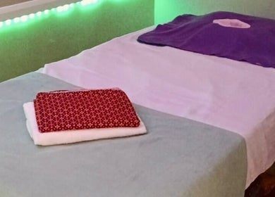 Relaxing massage table at Watsana D Thai Massage - Watford, Watford, England, GB, ready for a serene experience.