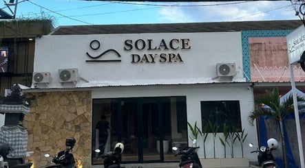 Front view of Solace Day Spa in Bali, ID, showcasing a welcoming entrance with modern design.