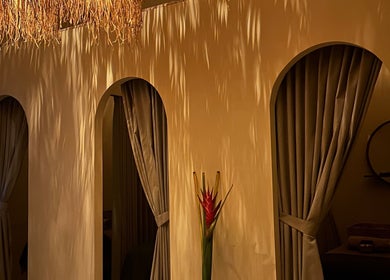 Elegant treatment rooms with soft lighting at Solace Day Spa, Bali, Bali, ID.