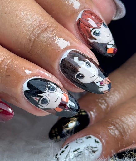 Diseño de uñas anime detallado en Blace by Lau, Bogotá, Bogotá, CO.