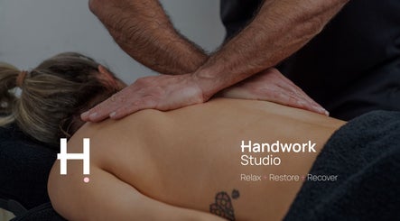 Massage therapy at Handwork Studio, Windsor, Victoria, AU, highlights relaxation and wellness.