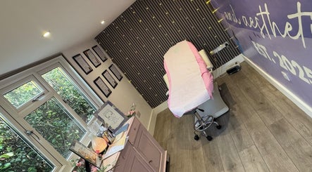 Pure IV and Aesthetics treatment room with soft lighting and modern decor in Sarisbury Green, England, GB.