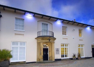Front view of Mol Thai Therapy in Doncaster, England, showcasing its elegant exterior design.