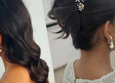 Acconciature raffinate presso Studio 7, Genova, Liguria, IT. Chignon elegante e onde morbide.