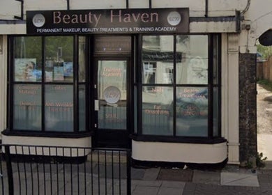 Exterior of Sophie At Beauty Haven in March, England, GB, showcasing beauty treatments and academy services.