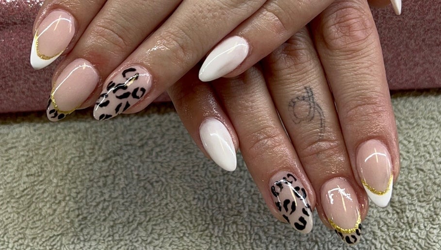 Stylish leopard print nail art at La - Fabulous, Boksburg, Gauteng, ZA. Perfectly manicured and elegant.