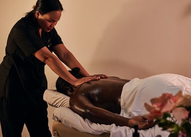 Massage therapy session at Hands Of Celia in Abu Dhabi, Abu Dhabi, AE offering relaxation and wellness.