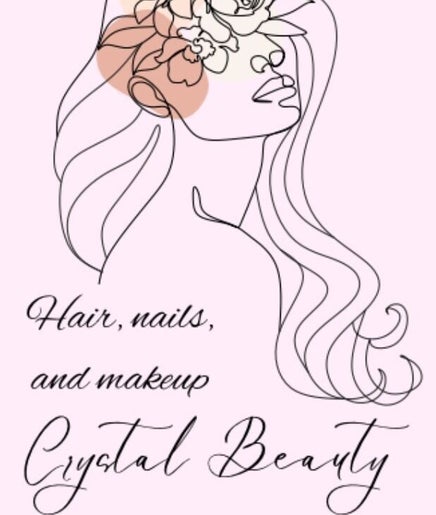 Elegant line art woman with floral crown at Beautyybyycrystall, El Paso, Texas, US.
