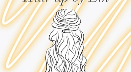 Stylish hair illustration for Hair Up by Em, Birmingham, England, GB.