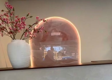 Elegant reception with floral decor at The Lymph Lounge, Moreton, England, GB, enhancing a welcoming atmosphere.