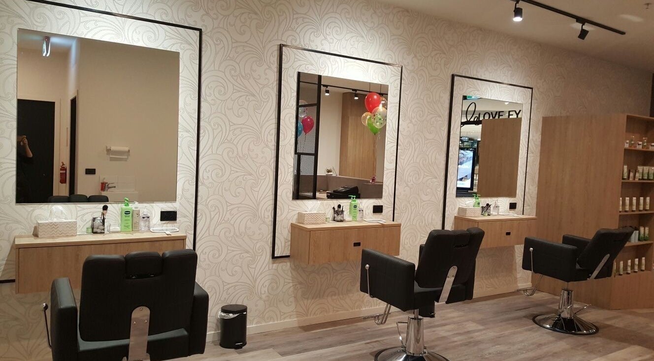 Modern interior of Love Eyebrows | Greenborough salon, Greensborough, Victoria, AU, featuring chic styling stations.