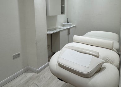 Luxurious massage tables at Miche in London, England, GB, offering a tranquil wellness experience.