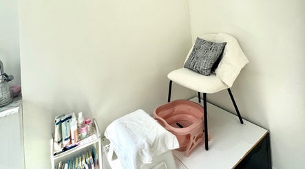 Pedicure station at Miche, London, England, GB offering a relaxing beauty experience.