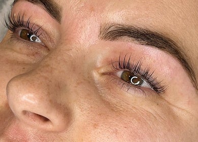 Close-up of styled lashes at Elmwood Health & Beauty Ltd in Kirkby In Ashfield, England, GB.