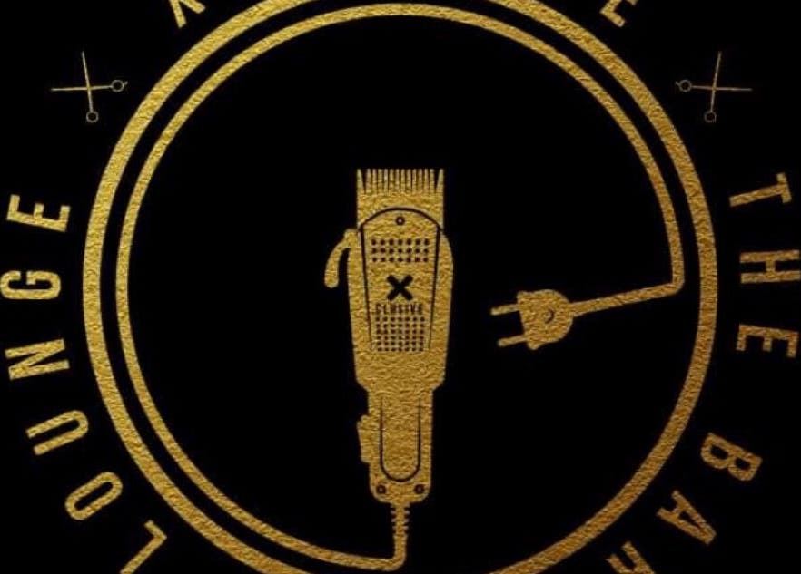 Logo of Xclusive The Barbering Lounge LLC in Chicago, Illinois, US, featuring a golden barber clipper design.