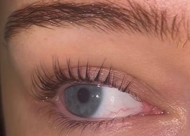 Close-up of a perfectly styled eyelash at Bare Beauty by Hannah in Clane, County Kildare, IE.