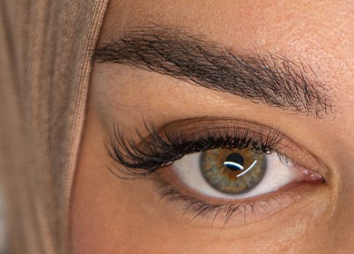 Close-up of elegant eye with makeup at Beauty Atelier by Zeinaa, Tarablus, North Governorate, LB.