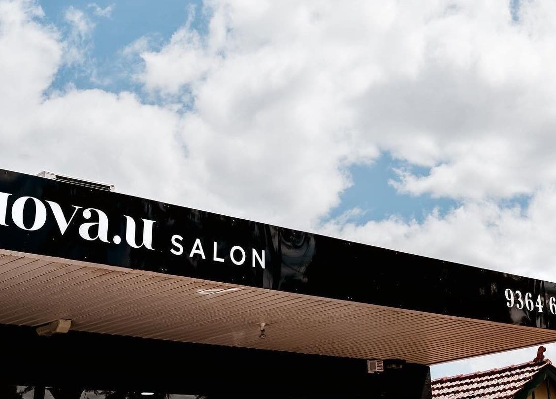 Nuova U Salon exterior signage at Mount Pleasant, Western Australia, AU.