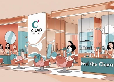 The C'Lab Salon in CW showcases modern decor and a welcoming ambiance filled with clients enjoying pampering.