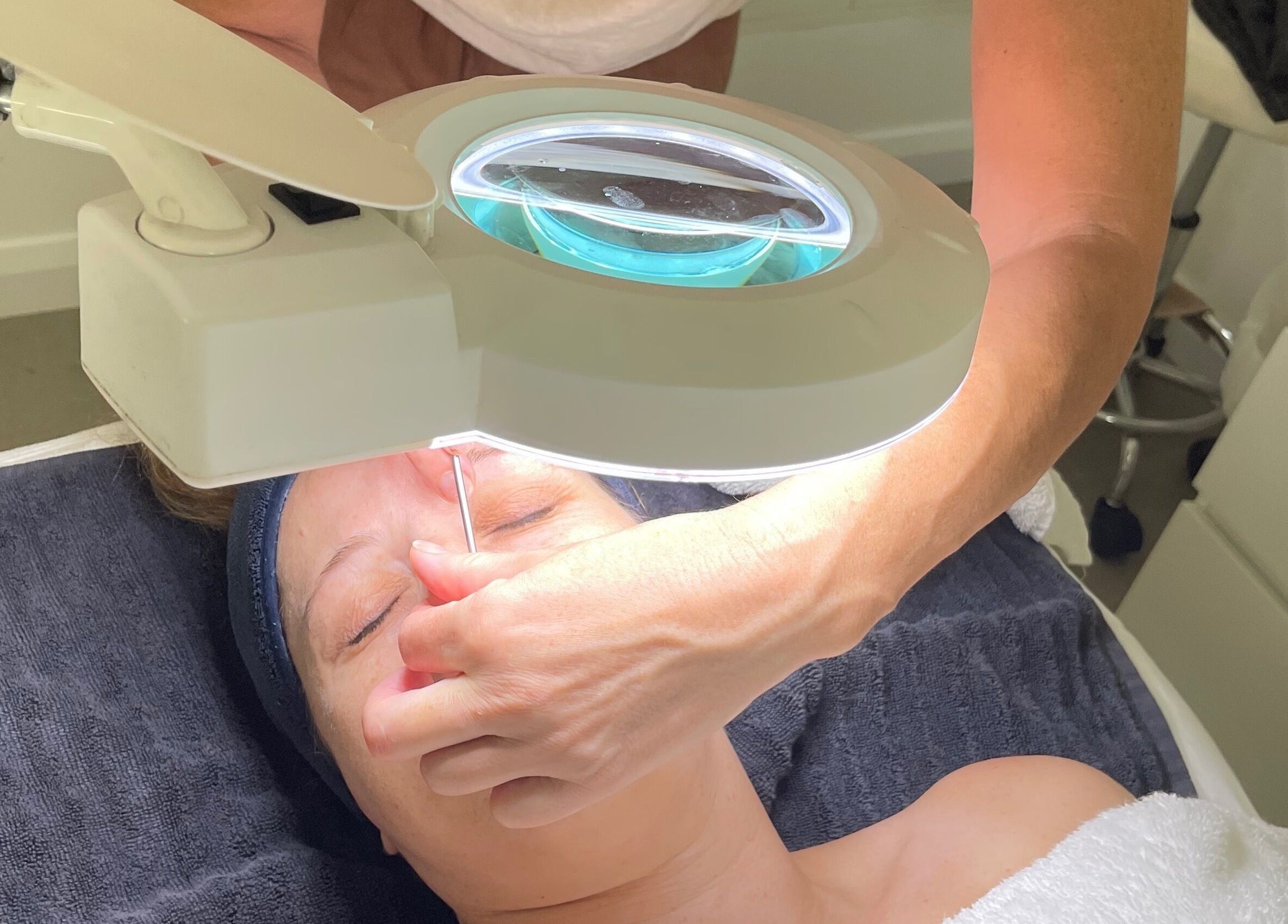 Facial treatment in progress at Derma Matrix Aesthetics, Roselands, New South Wales, AU.