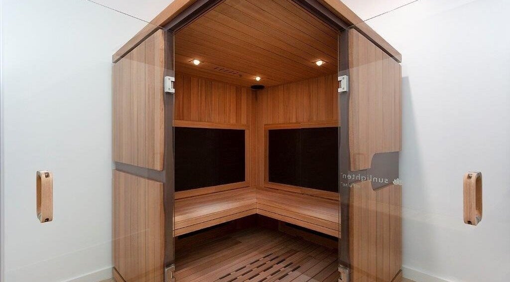 Luxurious sauna at La Cure, Caringbah South, New South Wales, AU, offering wellness and relaxation.