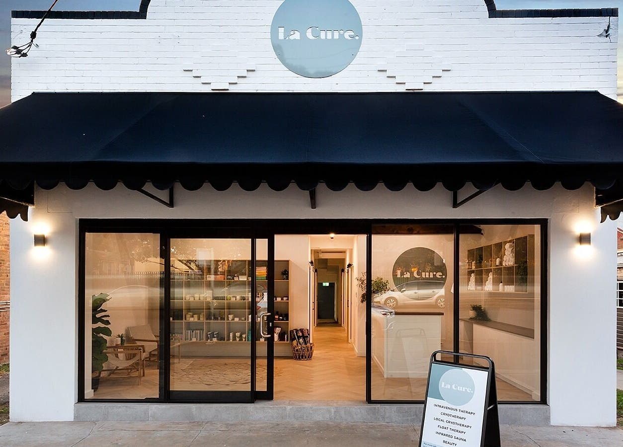 Exterior view of La Cure beauty and wellness venue in Caringbah South, New South Wales, AU showcasing elegant design.