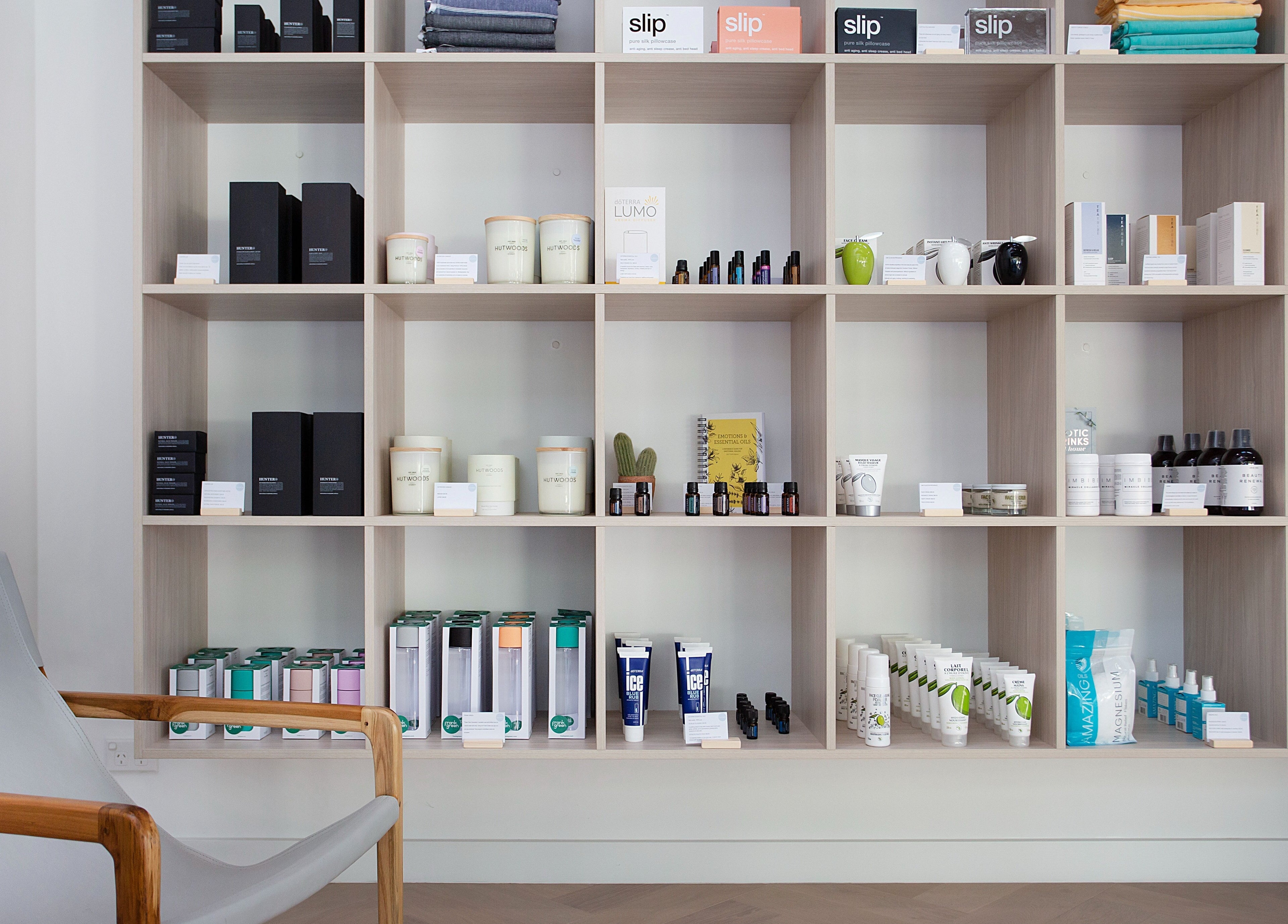 Elegant product display at La Cure, Caringbah South, New South Wales, AU showcasing beauty and wellness items.