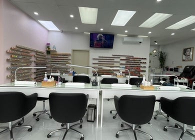 Modern nail service area at Nails Are Us Pakuranga, Auckland, Auckland, NZ. Professional tools and cozy chairs.