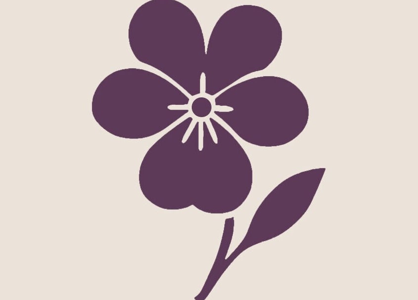 Purple floral icon representing tranquility at Studio SOMAE, Subiaco, Western Australia, AU.