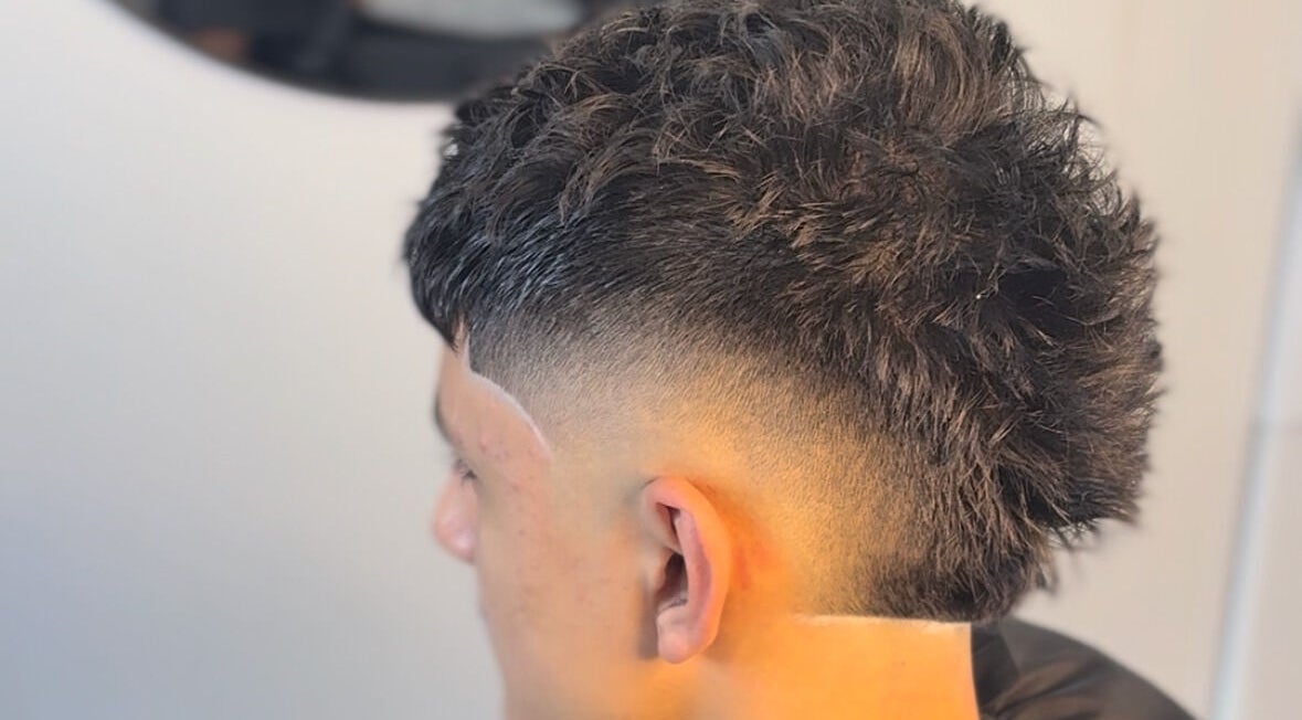 Close-up of a stylish fade haircut at Girgi Blendz in Melbourne, Victoria, AU, showcasing expert styling.