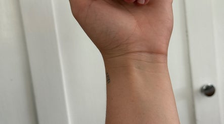 Hand photographed at The Little Gel Studio, Poole, England, GB, showcasing minimalist beauty.