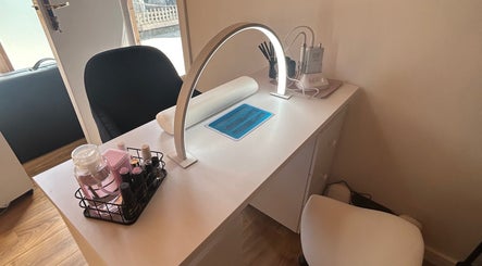 Beautiful nail station at Danielle Elizabeth Beauty, Danbury, England, GB, offering a tranquil setting.