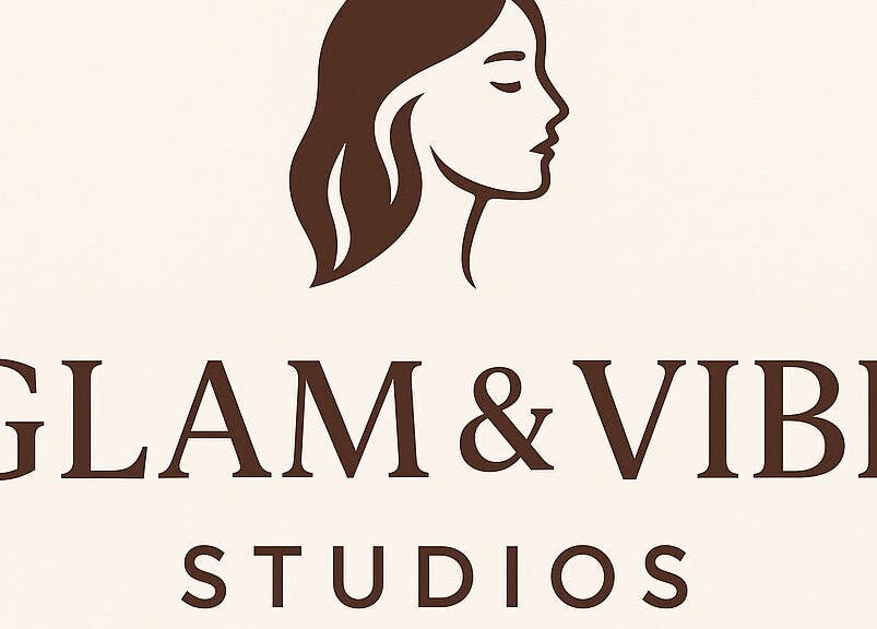Elegant logo of Glam and Vibe Studio, Mahaica, Demerara-Mahaica, GY featuring a stylish profile.