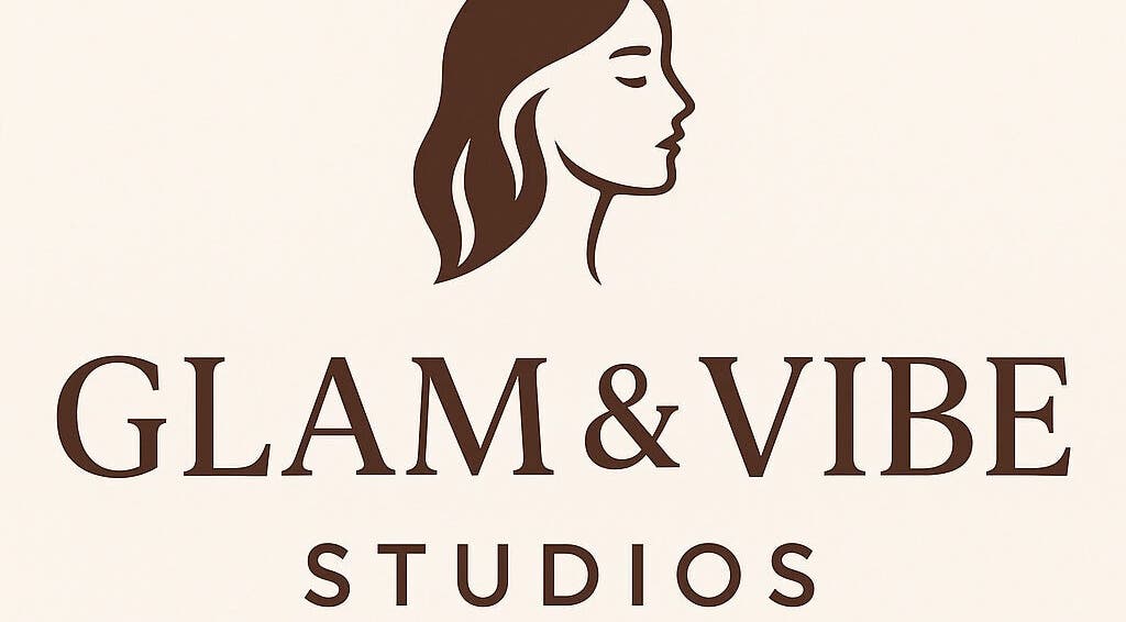 Elegant logo of Glam and Vibe Studio, Mahaica, Demerara-Mahaica, GY featuring a stylish profile.