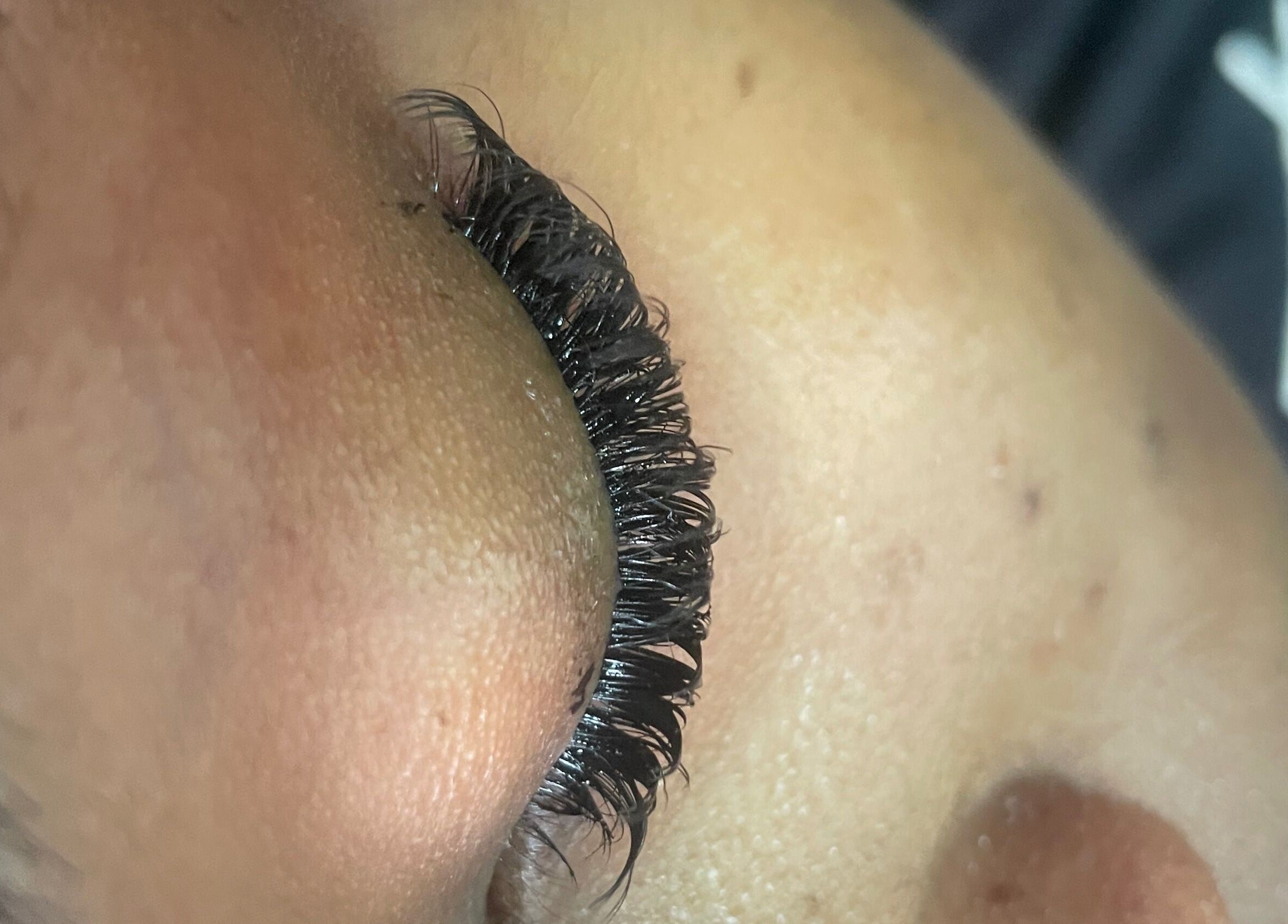 Close-up of styled eyelashes from Glam and Vibe Studio in Mahaica, Demerara-Mahaica, GY.