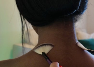 Gentle brush therapy at Sound, Mind and Bowl, Sidcup, England, GB.