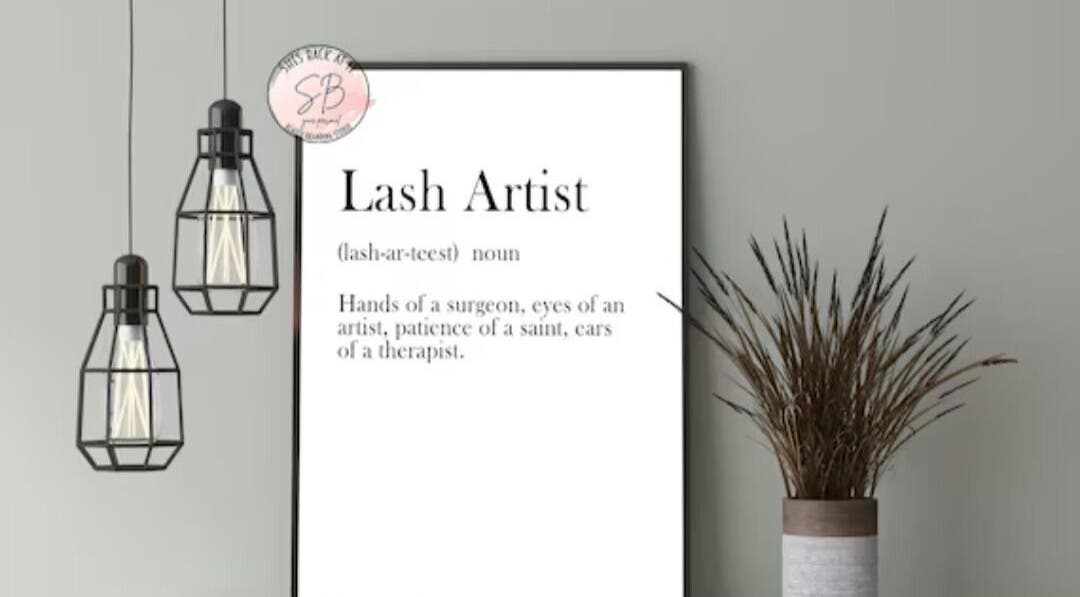 Elegant lash artist decor at Lashedbypookie, Harare, Harare Province, ZW, featuring framed definition and modern lighting.