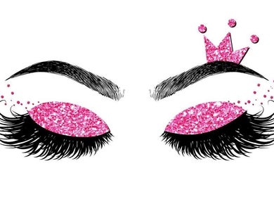 Stylized glittery eyes from Flawless Diamond Beauty Lounge in Cape Town, Western Cape, ZA.