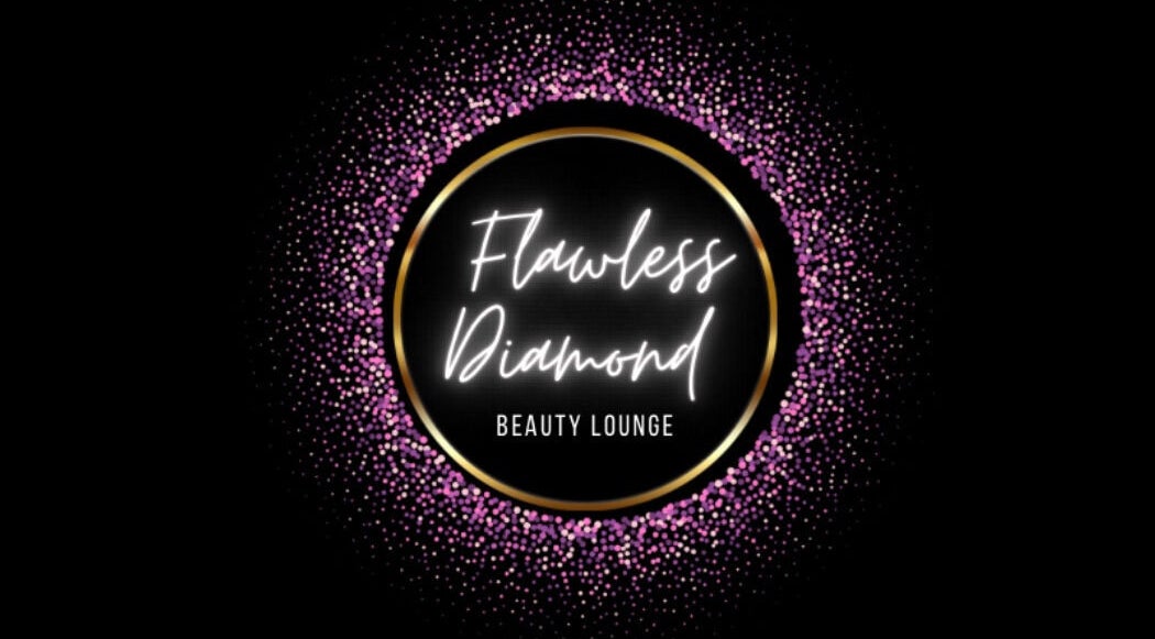 Flawless Diamond Beauty Lounge logo with glitter design in Cape Town, Western Cape, ZA